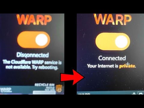 How to fix "The Cloudfare WARP service is not available. Try rebooting" | 1.1.1.1/cloudfare warp vpn