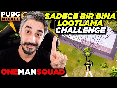 SADECE BİR BİNA LOOTLAMA CHALLENGE - PUBG Mobile One Man Squad