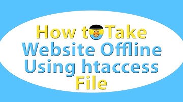 How To Take Website Offline Using htaccess file in cPanel
