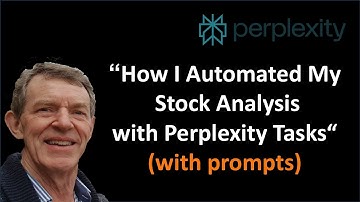"How I Automated My Stock Analysis with Perplexity Tasks"