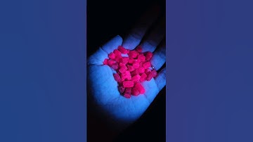 Fluorescent Ruby Crystals! #shorts #ruby #gemstone