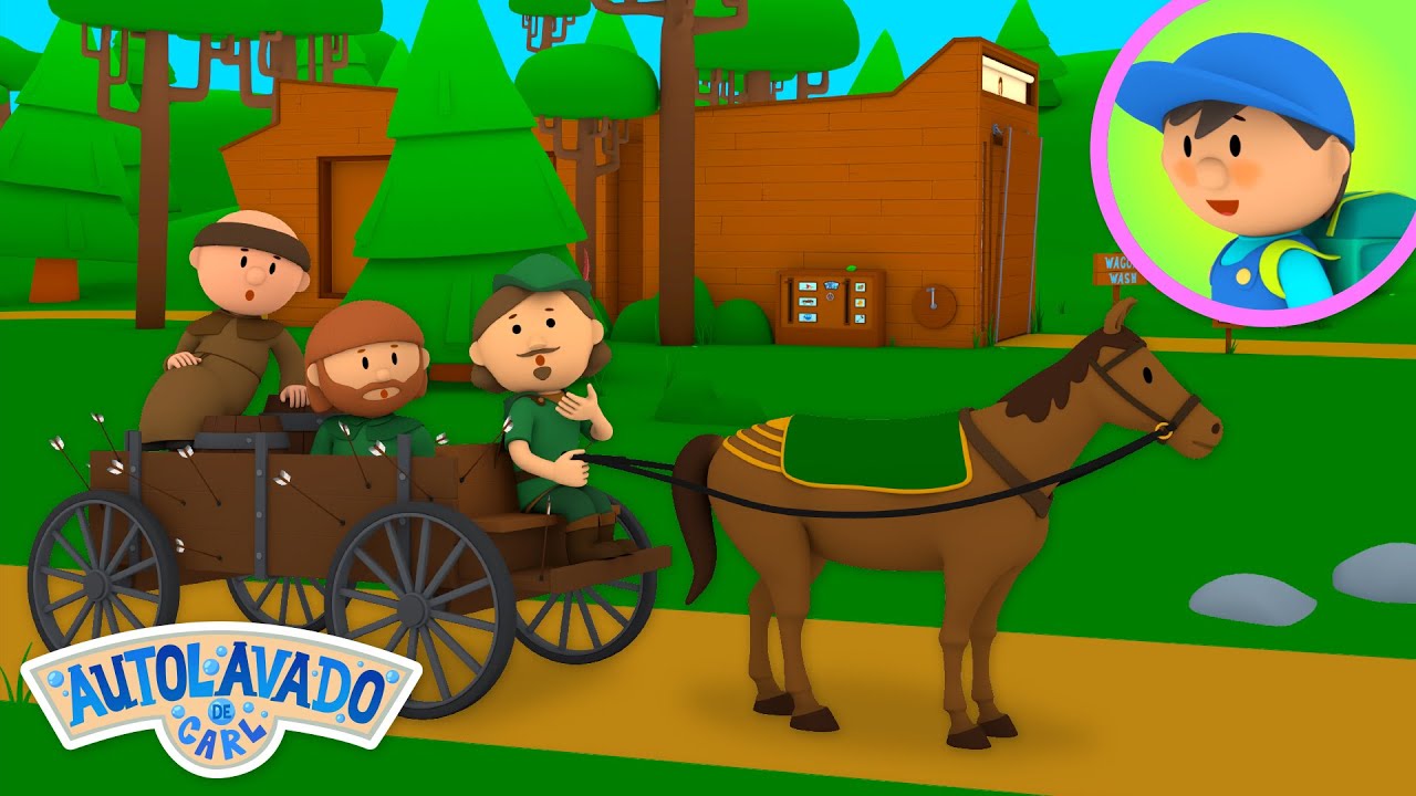 El Carretalavado De Carl | El Autolavado de Carl | Caricatura Para Niños