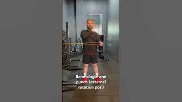 Band single arm punch (external rotation pos.)