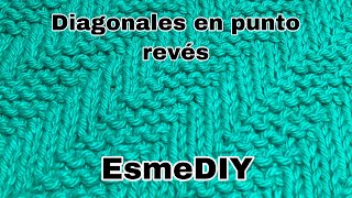 Como hacer trapo de cocina / dishcloth muy fácil asiendo líneas en punto revés