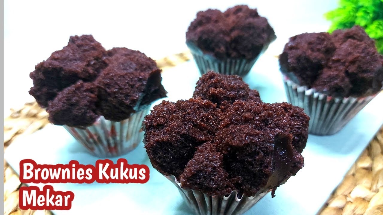 CUMA DIADUK BROWNIES KUKUS MEKAR TANPA MIXER (Anti gagal) YouTube
