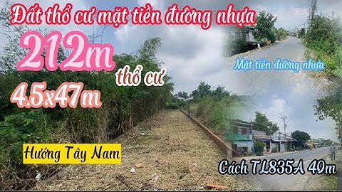 ❤️ Đất Cần Giuộc Giá Rẻ. 212 đất thổ mặt tiền đường nhựa cách TL 835A 40m giá kinh doanh.