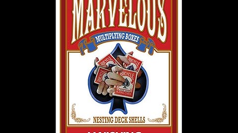 Marvelous Multiplying Card Boxes by Matthew Wright and Vanishing Inc at AlbericoMagic.com