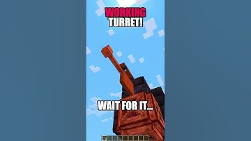 💥MINECRAFT working TURRET [NO ERA AMOR]