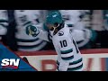 Sharks&#39; Duclair Scores Off A Steal And A Saucer Pass From Granlund