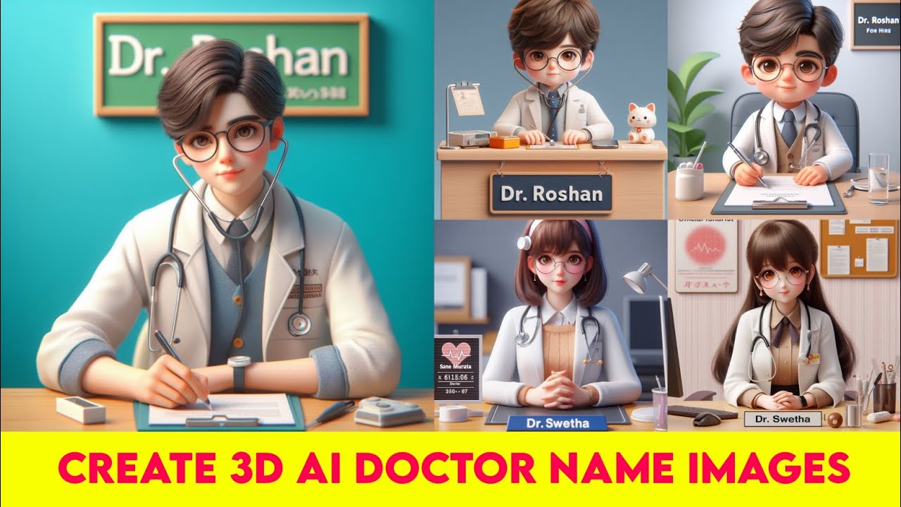 How To Create 3D Ai Doctor Name Images | Bing Image Creator | Viral ...