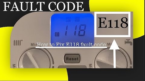 How to Repair or fix Error code E118 flashing fault on your Baxi Assure Boiler - low water pressure