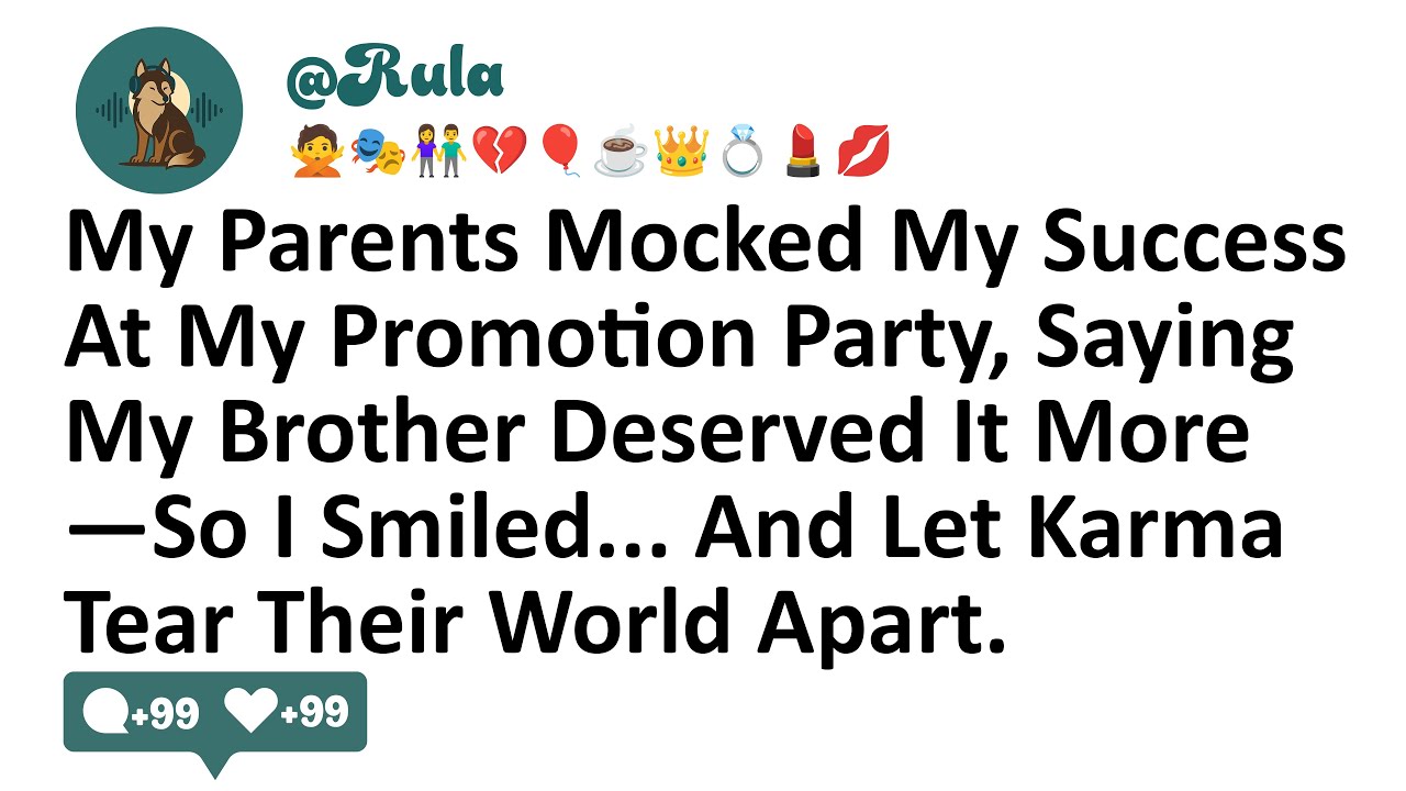 My Parents Mocked My Success At My Promotion Party, Saying My Brother Deserved It More—So I Smiled..