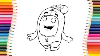 Newt Oddbods Coloring Page