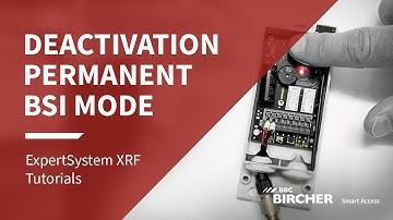 How to deactivate permanent BSI mode? | ExpertSystem XRF Tutorial | BBC Bircher Smart Access