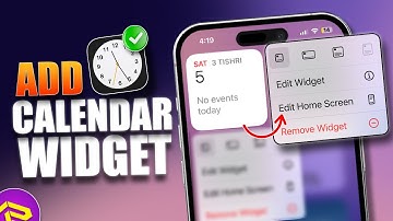 How To Add a Calendar Widget on iPhone | Display Calendar Events on iPhone Home Screen