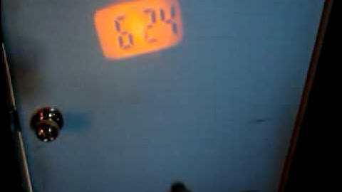 Mini LCD flashlight clock