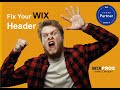 Wix Editor: How to fix the header on your Wix website