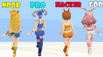 NOOB vs PRO vs HACKER vs GOD - Zodiac Runner!