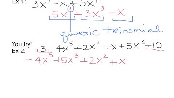 5-1 polynomial functions