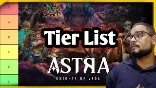 Minha tier list de Astra Knights of Veda! Fontes da minha cabeça kkkkk