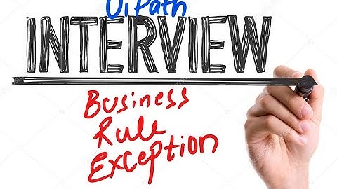 UiPath Reframe work  Interview  Business rule exception  full video in Description