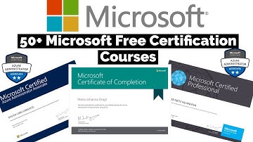 Microsoft Free Certification Courses | 50+ FREE Microsoft Certification Exam | Free Certificate
