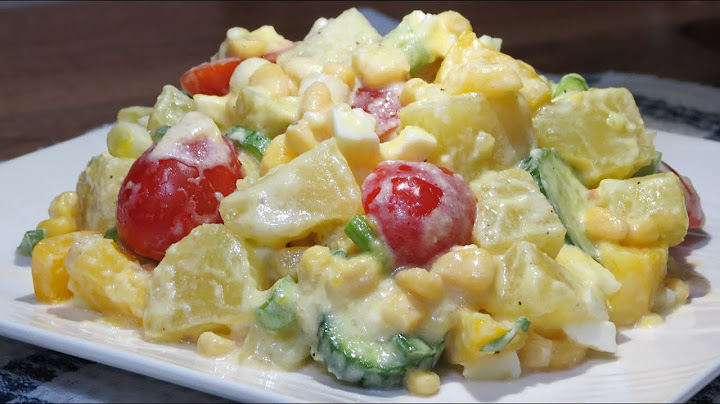 Salade de pommes de terre et légumes, sauce crémeuse / Vegetable Potato Salad Recipe