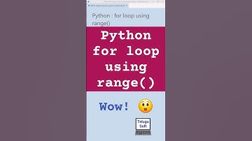 Python for loop using range 🤔 #shorts #python #coding #telugu