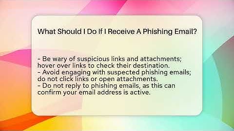 What Should I Do If I Receive A Phishing Email? - Everyday-Networking