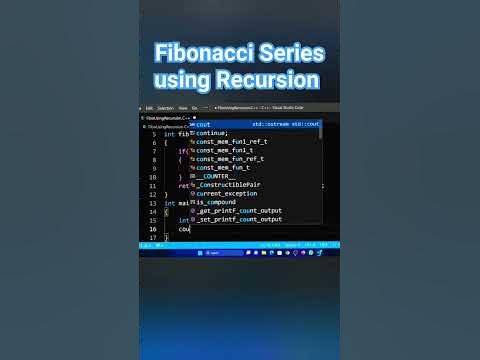 Fibonacci series using recursion in c++ | fibonacci program in c++ ...