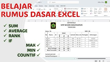 Rumus Dasar Excel || SUM AVERAGE RANK IF MAX MIN COUNTIF