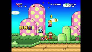 The 3 Little Princesses DEMO SNES Hack SMW Zerado com o Leo