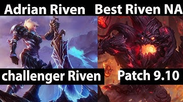 [ Adrian Riven ] Riven vs Maokai [ Best Riven NA ] Top  - Adrian Riven Stream Patch 9.10