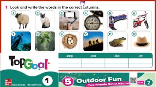 Top Goal 1 Unit 5 word family