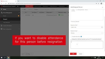 How to Set Resigned Person on HikCentral Access Control