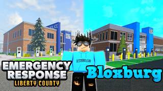 Building The ERLC POLICE STATION In BLOXBURG! (ROBLOX)