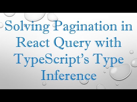Solving Pagination in