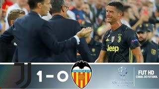 Cristiano Ronaldo expulso | Valencia x Juventus | 0 x 1 | all goals e hightlights | 19 09 2018