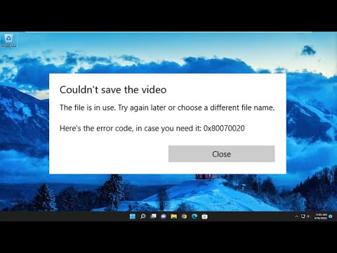 Fix Photos App Error 0x80070020 on Windows 11/10 [Tutorial]