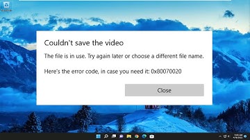 Fix Photos App Error 0x80070020 on Windows 11/10 [Tutorial]