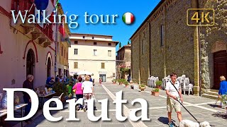 Deruta (Umbria), Italy【Walking Tour】History in Subtitles - 4K