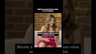 Gabriel Guevara and Nicole Wallace's different opinion on apologizing alot 💔 Culpa Nuestra cast 😍