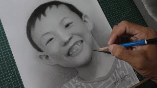 Drawing This Little Boy Commission Portrait