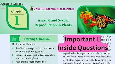 "Imp Inside Questions"💥Botany Chap 1|#letscrackboardexam|Asexual&Sexual Reproduction in Plants|Tamil