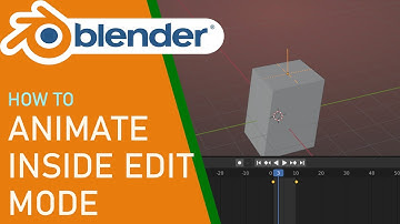 Blender how to animate inside edit mode