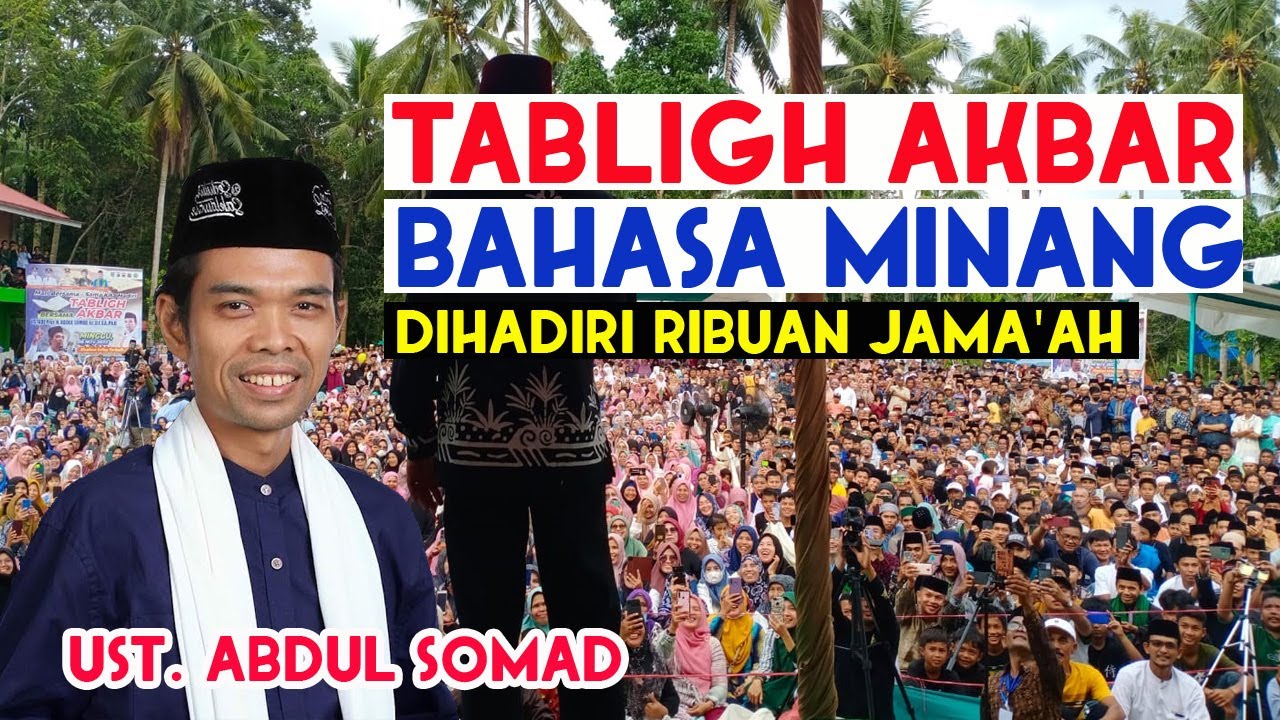 Tabligh Akbar Berbahasa Minang Ustadz Abdul Somad di Kabupaten Padang Pariaman