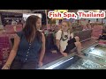 Fish Spa Chiang Mai Thailand, Feeding Fish with Your FEET! FISH PEDICURE