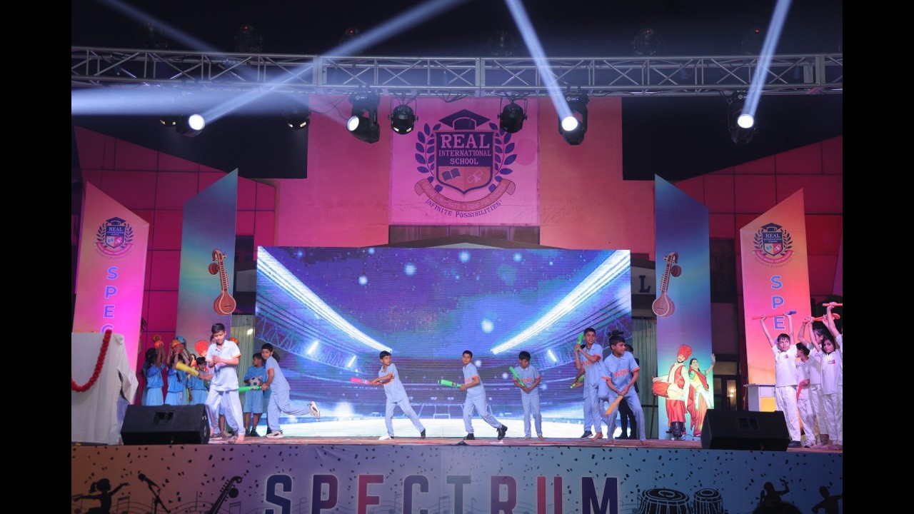 Sports Theme I Annual Function 2026 SPECTRUM I Real International School, Mathura #annualfunction