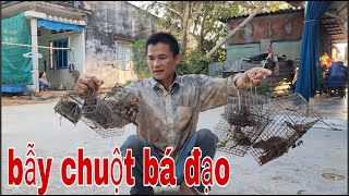 Thăm Bẫy Chuột Bá Đạo Của Anh Khang Bằng Mồi Mít Thái Và Mồi Lúa # SĂN BẮT ĐỒNG THÁP #