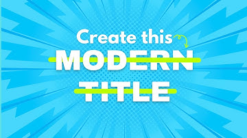 Creative Modern Titles & Draw Basic Shapes in Filmora 13